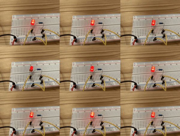 LEDフェード点滅実行